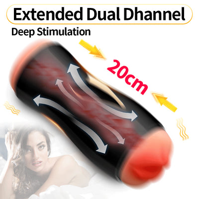 Electric Male Masturbator for Men Automatic Pocket Vagina Real Pussy Blowjob Dual Mode Adult Male Sex Toys for Men Masturbatings