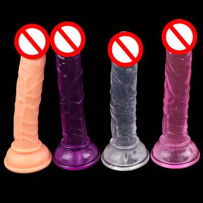 Erotic Soft Jelly Dildo Realistic Bullet Anal Dildo Strap on Big Penis Suction Cup Toys for Adult Sex Toys for Woman