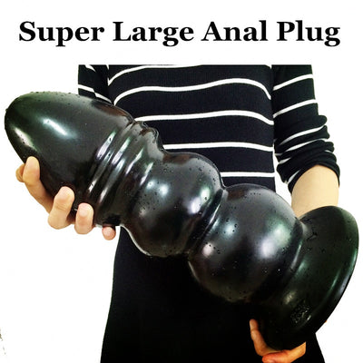 Inch Thick Super Big Anal Plug Black Anus Massage  Erotic Sex Toys Butt Stopper Tower Shape Giant Anal Dildo Butt Plug