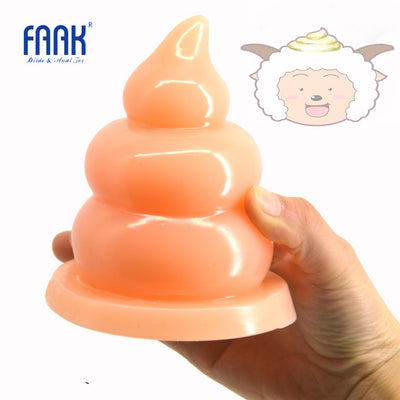 Anal plug big beads huge anal dildo Fun Shit Gag sucker butt plug Erotic Toys Sex Products anal massage masturbate