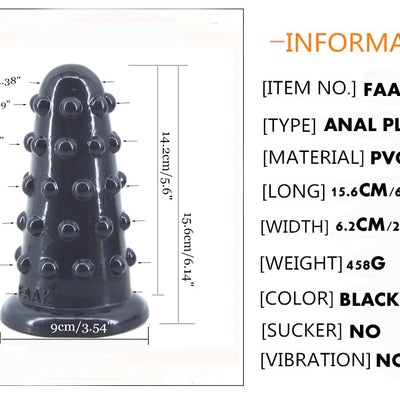 Big Anal Plug Beads Anal Dildo Raised Dots Sex Toys for Women Men Huge Butt Plug Anus Massage Vagina Stimulate Sex Shop