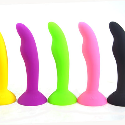 Fluorescent Silicone Anal Plug Mini Butt Plug Anal Sex Products G Spot Stimulate Masturbator Suction Anal Dildo Sex Shop