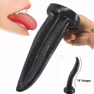 Shape Tongue Dildo Suction Cup G-spot Stimulate Anal Plug Matte Surface Anal Dildo Sex Products Butt Plug Insert Stopper