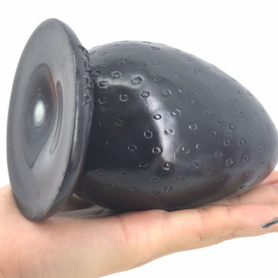 Strawberry Anal Plug Anus Stuffed Stopper Big Butt Plug with Suction Cup Rough Surface Sex Toys Women Man Anal Expansion