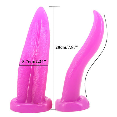 Unique Dildo Tongue Tease Flirt Foreplay Sex Anal Plug Clit G-spot Masturbate Stimulate Adult Products Sex Toys for Women