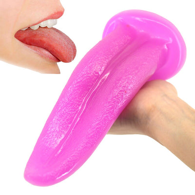 Unique Dildo Tongue Tease Flirt Foreplay Sex Anal Plug Clit G-spot Masturbate Stimulate Adult Products Sex Toys for Women