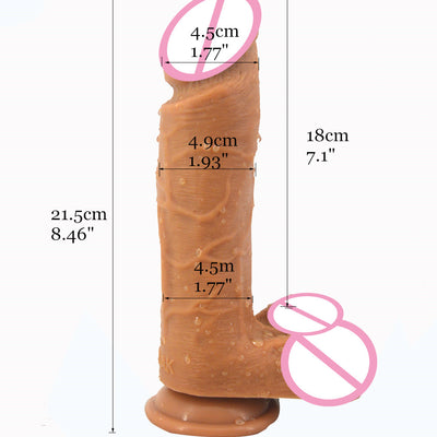 double layer silicone realistic dildo horse soft huge penis suction 1.93" big dick sex toys for women masturbate sex shop