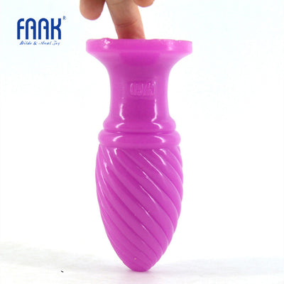 Flagship Promotion Cheap Screw Thread Icecream Anal Plug Dildo Woman Butt Pussy Stimulate Sex Toy Man Fetish Doll Product