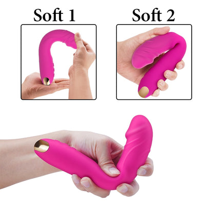 FLXUR 10 Modes Real Dildo Vibrator for Women Soft Female Vagina Clitoris Stimulator Massager Masturbator Sex Products for Adults