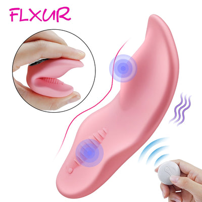 FLXUR Portable Clitoral Stimulator 10 Modes Wireless Remote Control Vibrator Invisible Panties Vibrating Egg Sex Toys for Women