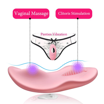 FLXUR Portable Clitoral Stimulator 10 Modes Wireless Remote Control Vibrator Invisible Panties Vibrating Egg Sex Toys for Women