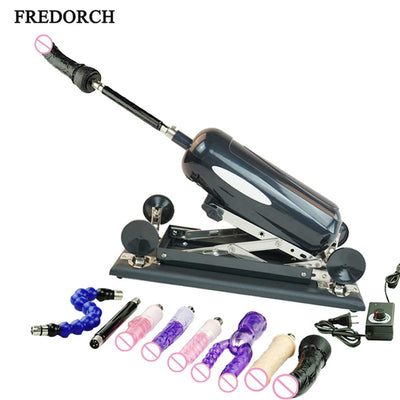 FREDORCH Updated Version Sex Machine Gun with Big Dildo, Automatic Sex Machines for Women, Love Machine with 8 Accessories