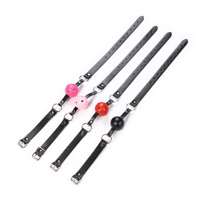 Factory Direct Sale BDSM Bondage Fetish Mouth Restraints Sex Products Sex Toy Set  Silicone Ball Gag
