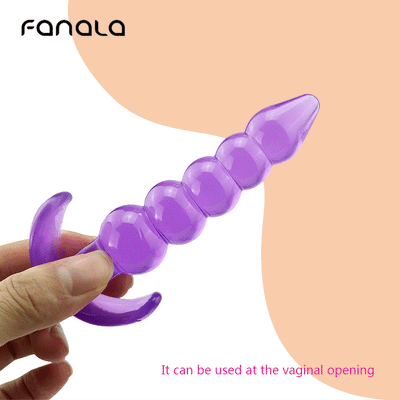 FanaLa Crystal Butt Plugs Beads Anal Sex Toys for Women Silicone Anal Plug Couple Male Gay Masturbator Vaginal Stimulation Balls
