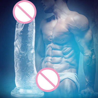 FanaLa Realistic Dildo Soft Crystal Penis Suction Cup Vaginal for Woman Masturbator Huge Jelly Dildo Adult Sex Toys