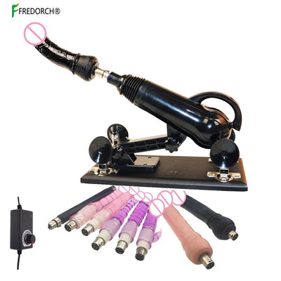 Fredorch New Update Sex Machine with Dildo Attachments,automatic Love Machine Sex Toys Vibrators for Man and Women Strong Motor