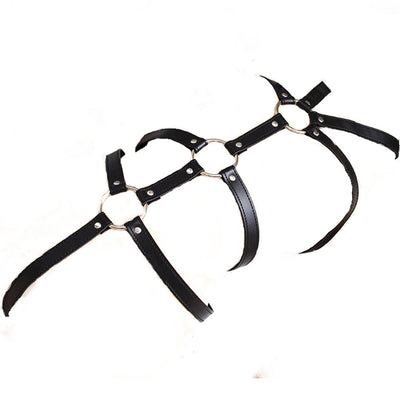 Full Body Leather Bondage Restraint Straps, Bdsm Discipline Belt,Hand Behind Back Bondage, Sexy Exotic Costumes