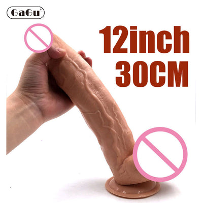 GaGu 12inch 30cm Huge Dildo with Strong Suction Cup Realistic Big Dildo Penis Female Masturbator Sex Shop Adult Sex Toys Product