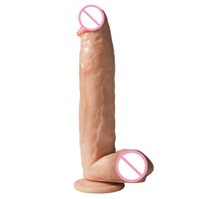 Giant Flesh Dildo Thick Huge Dildo Extreme Big Realistic Dildo Suction Cup Sex Product for Women (31CM )