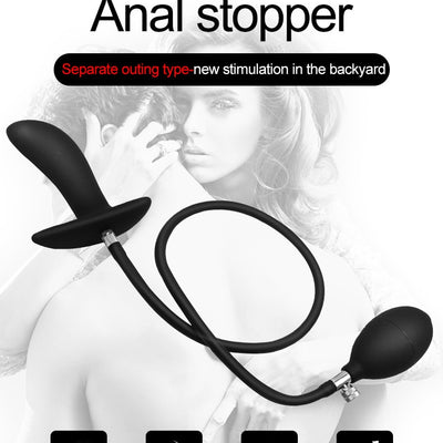 Go Out Inflated Anal Plug Separate Pump Needs Male Prostate Massager Anus Extender Dilatador Anal Dildo Sex Toys for Women Men
