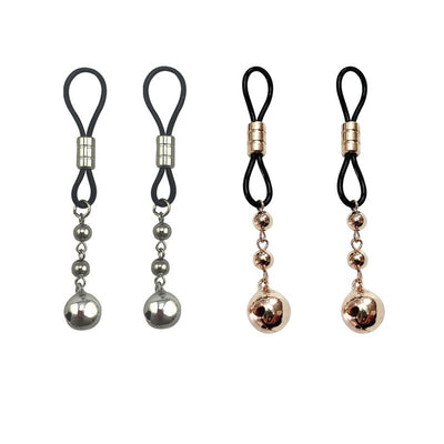 Gold Sliver bells torture play Clamps metal Nipple clips breast BDSM Bondage Restraint Fetish slave flirting sex toy for women