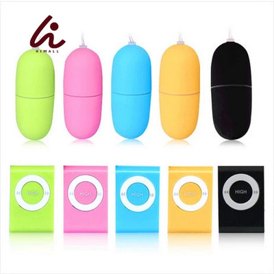 HIMALL 5 Colors Waterproof Portable Wireless  MP3 Vibrators Remote Control Women Vibrating Egg Body Massager Sex Toys for Woman