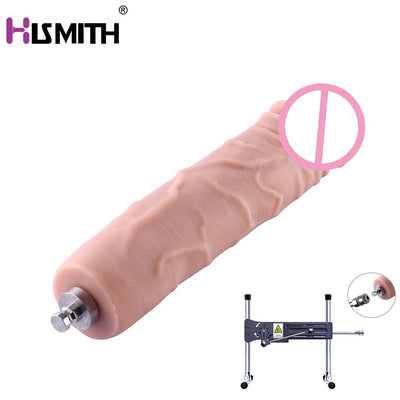 HISMITH 25.4cm Super Huge Silicone Dildo for Hismith Kliclok Sex Machine, Insertable 23cm, Diameter 6cm Realistic Monster Cock