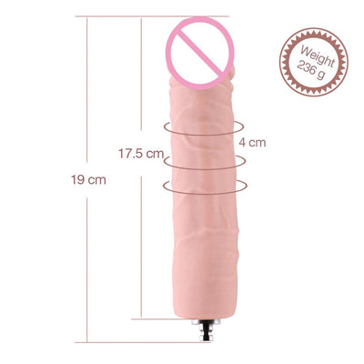 HISMITH 25.4cm Super Huge Silicone Dildo for Hismith Kliclok Sex Machine, Insertable 23cm, Diameter 6cm Realistic Monster Cock