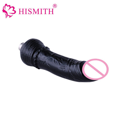 HISMITH Sex Machine Attachment Female Masturbation Silicone Black Dildo 18 Cm Length 4 Cm Width Adult Sex Products for Women