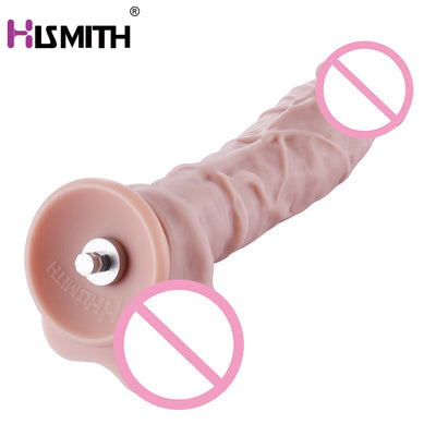 HISMITH Sex Machine Accessories Silicone KlicLok Connector Dildo  Length 7.9" /20cm Diameter  1.6"/4cm Safety Realistic Dildo