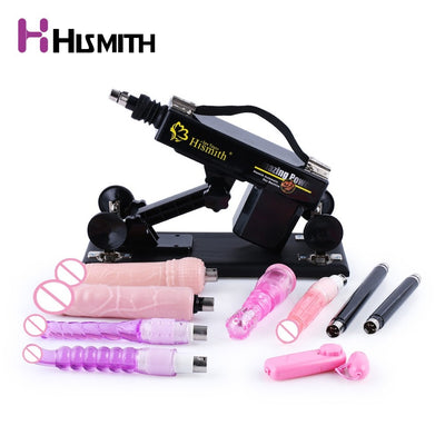 Hismith Automatic Sex Machine for Women with 9 Attachments Retractable Female Masturbation Pumping Gun Masturbation Love Machine