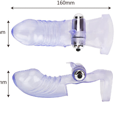 IKOKY Finger Sleeve Vibrator G Spot Massage Clit Stimulate Female Masturbator Sex Toys For Women Lesbian Orgasm Adult Products