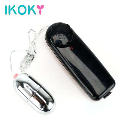 IKOKY Masturbation Climax Bullet Vibrator Faloimitator G-Spot Massager Sex Toys for Woman Female Vibrating Egg Adjustable Speed
