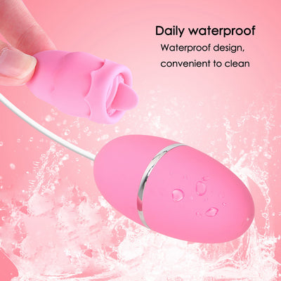 IKOKY Tongue Vibrators 11 Modes USB Power Vibrating Egg G-spot Massage Licking Clitoris Stimulator Sex Toys for Women