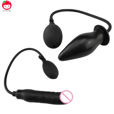 Inflatable Anal Sex Toys Stimulator Anal Toy Elastic Material Butt Plug Sex Toys For Couples Erotic Toys Prostate Massager