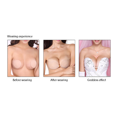 Lingerie Invisible Bra Strapless Silicone Push Up Fly Adhesive Backless Bralette Women Plus Size Seamless Bras Intimates