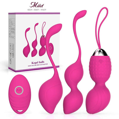 Kegel Simulator Beads Vaginal Medical Silicon Vibrating Egg Wireless Vibrator Sex Balls Exercises Clit Massager G Spot Love Egg