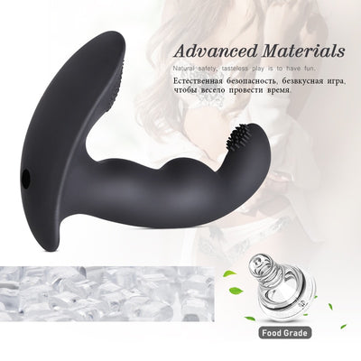 Lay on Wearable Butterfly Dildo Vibrator Female Masturbator G-spot Clitoris Stimulator Anal Massage Adult Sex Toys for Women