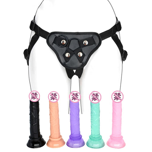 10 Lesbian Strapon Wearable Dildo Panties Roleplay Bondage Strap on Dildo Adult Games Erotic Sex Toys Masturbator for Women Lesbian