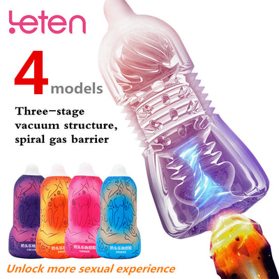 Leten Blowjob Simulation Nipple Vacuum Sucking Cup Soft Realistic Vagina Rotating Male Masturbator Erotic Adult Sex Toys For Men