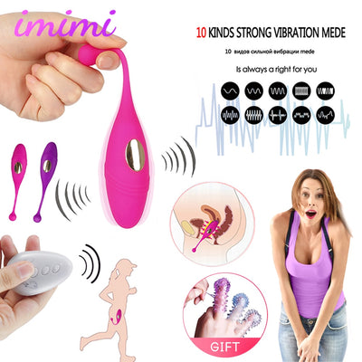 Love Egg Vibrator Vaginal Ball Powerful 10-mode Vibrating Remote Control Vibrating Egg G- Spot Clit Vibrator Sex Toys for Women