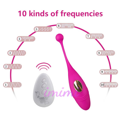 Love Egg Vibrator Vaginal Ball Powerful 10-mode Vibrating Remote Control Vibrating Egg G- Spot Clit Vibrator Sex Toys for Women