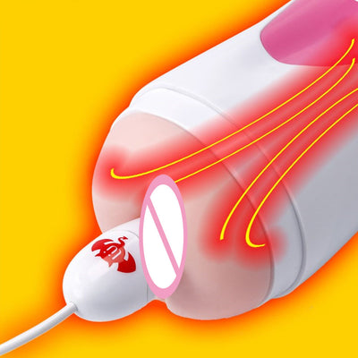 Male Masturbator USB Heater Rapid Heating 46 Degrees Sex Toys For Men 14cm Smart Thermostats Vagina Warmer Adult Abs