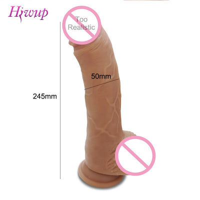 New Skin Feeling Realistic Penis Super Huge Big Dildo with Suction Cup Sex Toys for Woman Sex Products Female Masturbation Cock