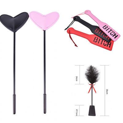 New Slave Bitch Slut SM Flog Spank Paddle Beat Submissive Slave BDSM Pink Kinky Fetish Whip Sluts Paddles Adult Sex Toys Piece