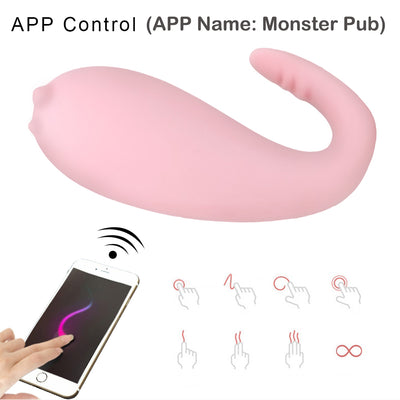 OLO 8 Speeds  Monster Pub Vibrator APP Bluetooth Wireless Control G-spot Massage Vibrating Egg Adult Games Sex Toys for Women