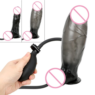 OLO Huge Inflatable Dildo Anal Plug Suction Cup Large Soft Dildo Sex Toys for Women Realistic Penis Pump Big Butt Plug