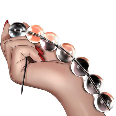 PERSONAGE Anal Beads Butt Plug G-spot Sex Toys with Pull Ring Anal Plug for Women Men Gay Couple