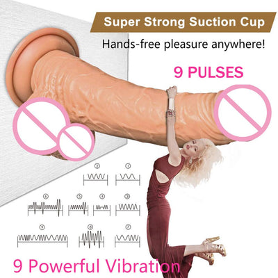 PHANXY Wireless Remote Vibrator Big Dildo Anal Sex Toys for Woman Suction Cup Penis Huge Dildo Realistic Sex Toys for Men