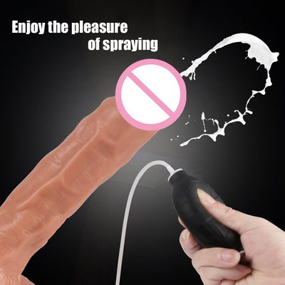 Penis Squirting Dildo Realistic Big Huge Anal Strapon Lesbian Ejaculating Dildos for Women Silicone Fake Penis Dick Flirt Erotic